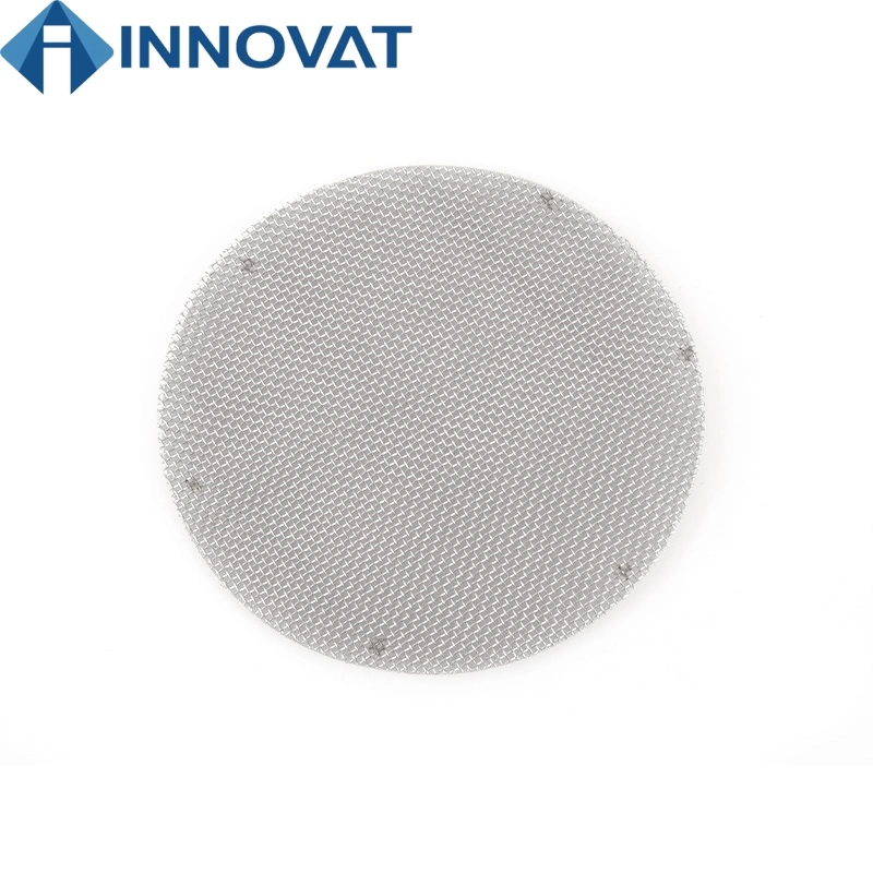 Spot Welded Plastic Recycle Extruder Screen Black Wire Cloth Filter Disc for Plastic Rubber Processing