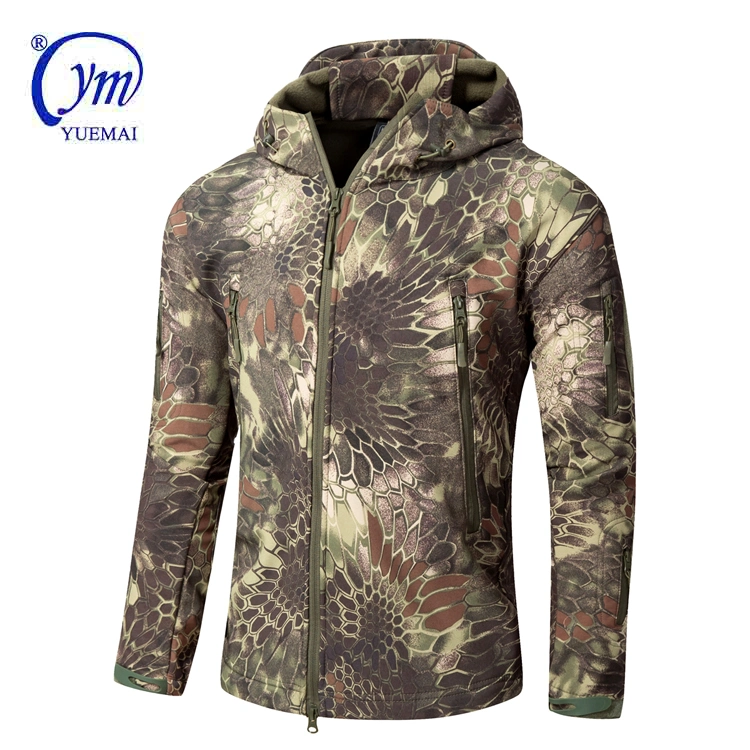 Manteau militaire tactique imperméable à l'eau, camouflage russe, veste de chasse en softshell pour activités de plein air de l'armée.