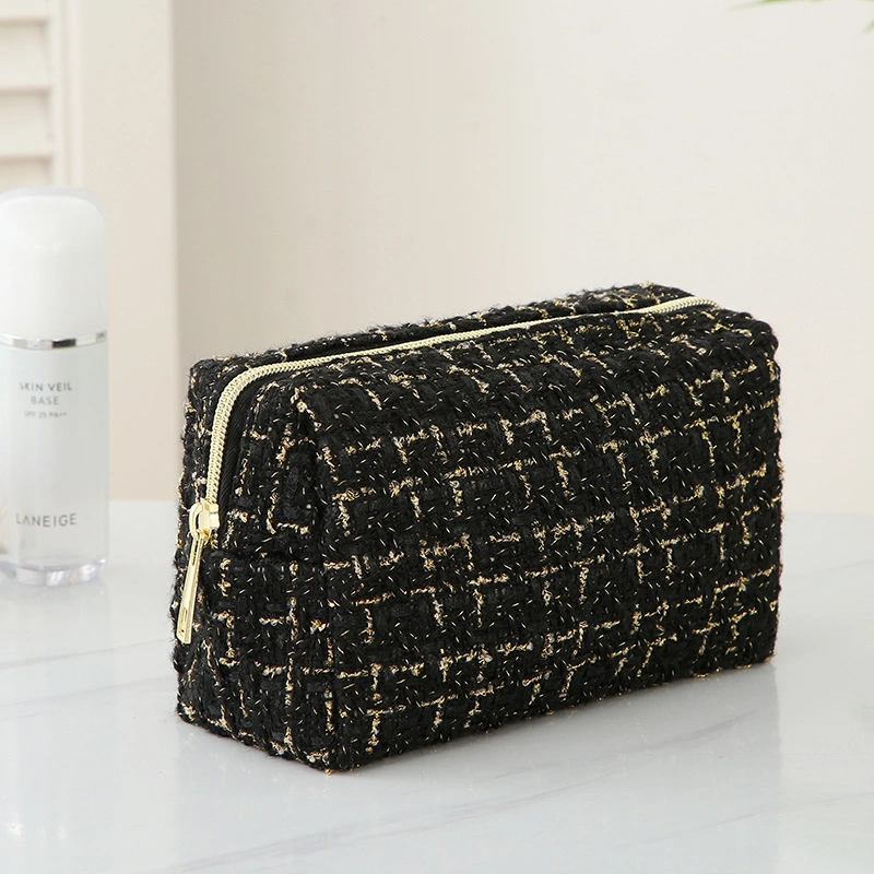 Korean Checkerboard Checkered Portable Makeup Portable Bag Makeup