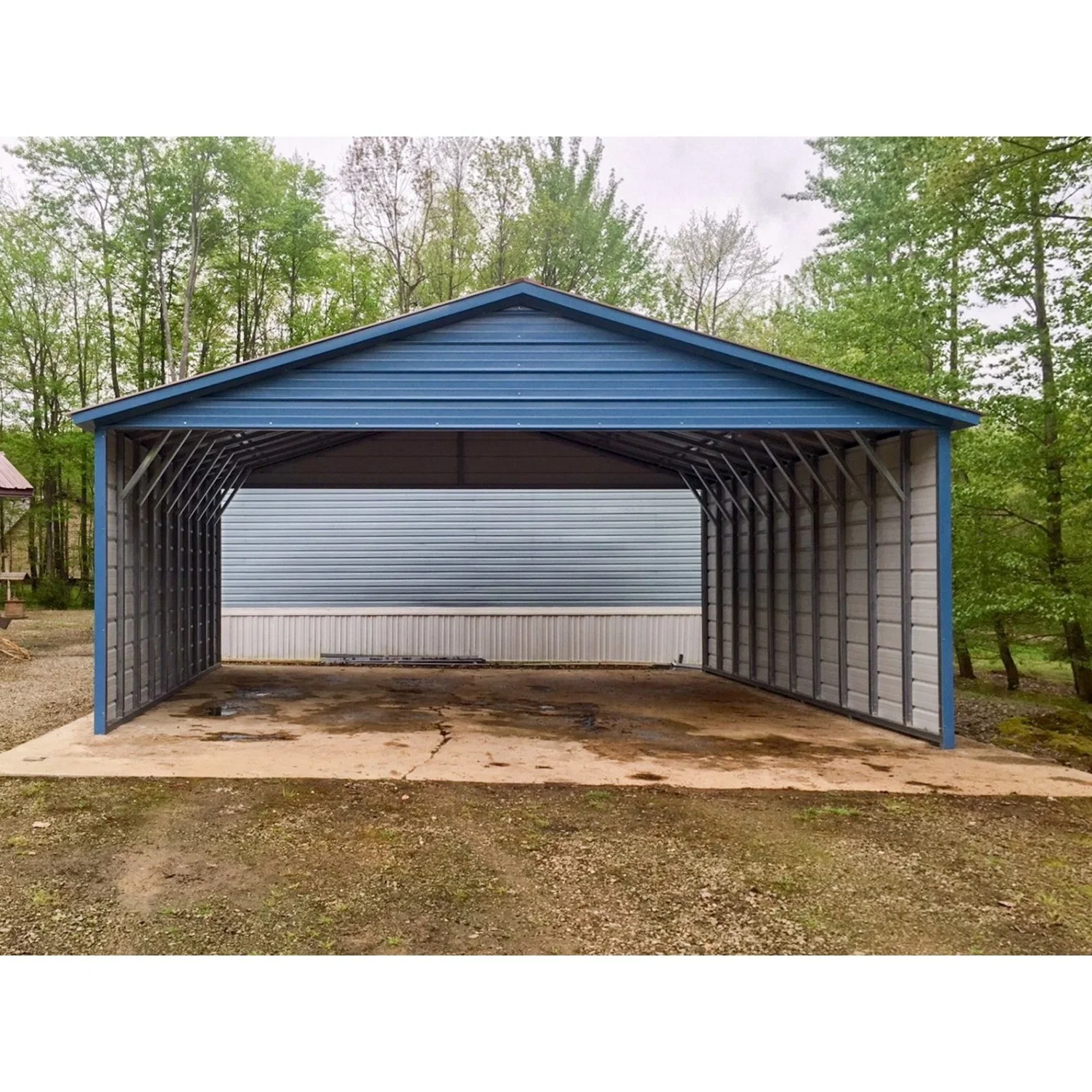 SC088 Einfache Montage Metallcarports Schuppen Stahlstruktur Building Steel Garage