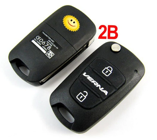 Toute nouvelle clé de pliage Flip Shell de remplacement pour Hyundai Verna Remote Key Fob de cas 3 bouton