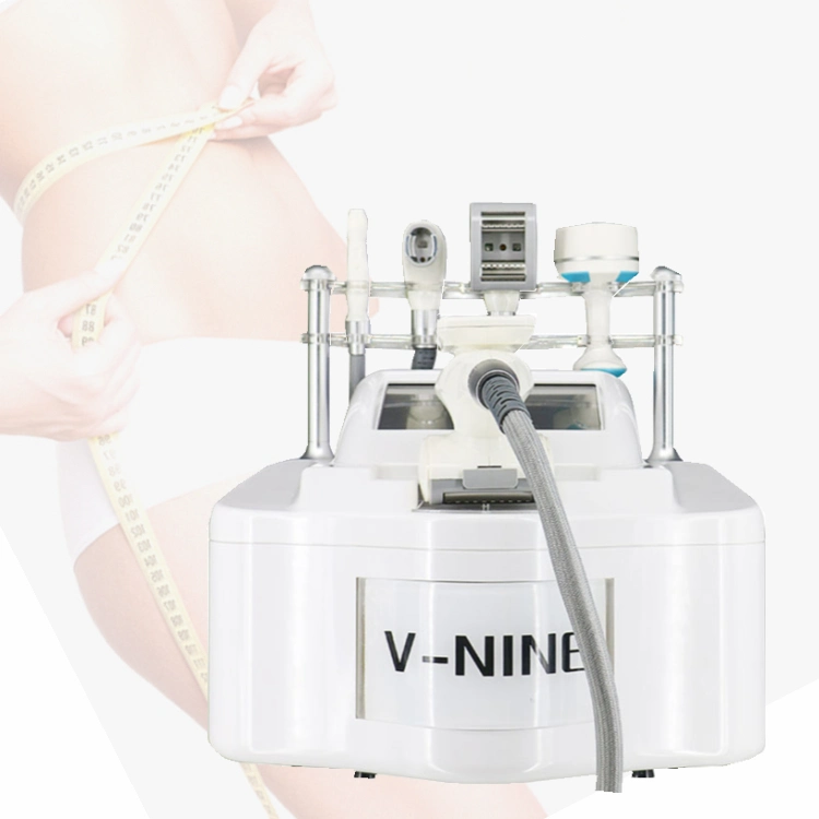 Sunrise Beauty Instrument Equipo de reducción de grasa V-Nine V9 V Nine 5 in1 Cavitación ultrasónica RF máquina de vacío Precio V nueve S máquina de cavitación en forma V9