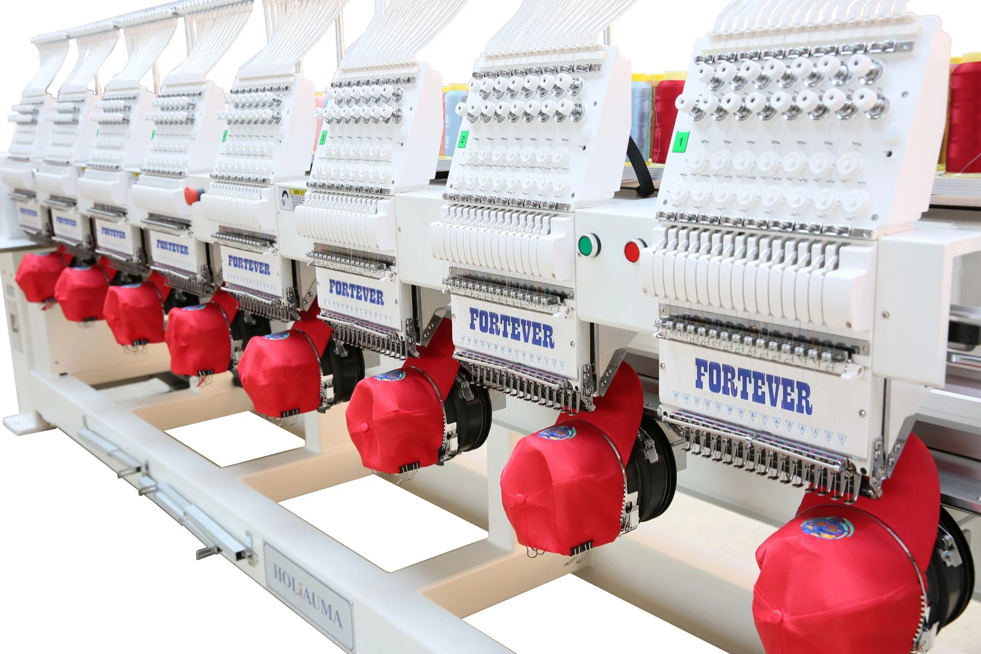 Eight Heads Embroidery Machine for Flat & Cap & Finished Garment embroidery 