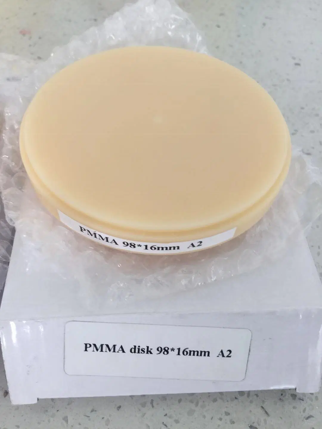 PMMA dentária PMMA Puck Bloco PMMA multicamada em branco Cad Cam Produto