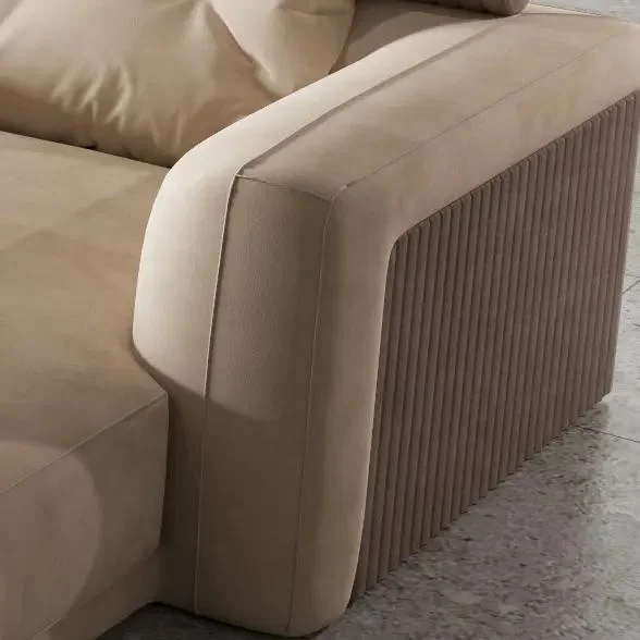 L-förmige Leder Herrenhaus Möbel Ecke Schnitt Modular Sofas modern Design Luxus Sofa für zu Hause