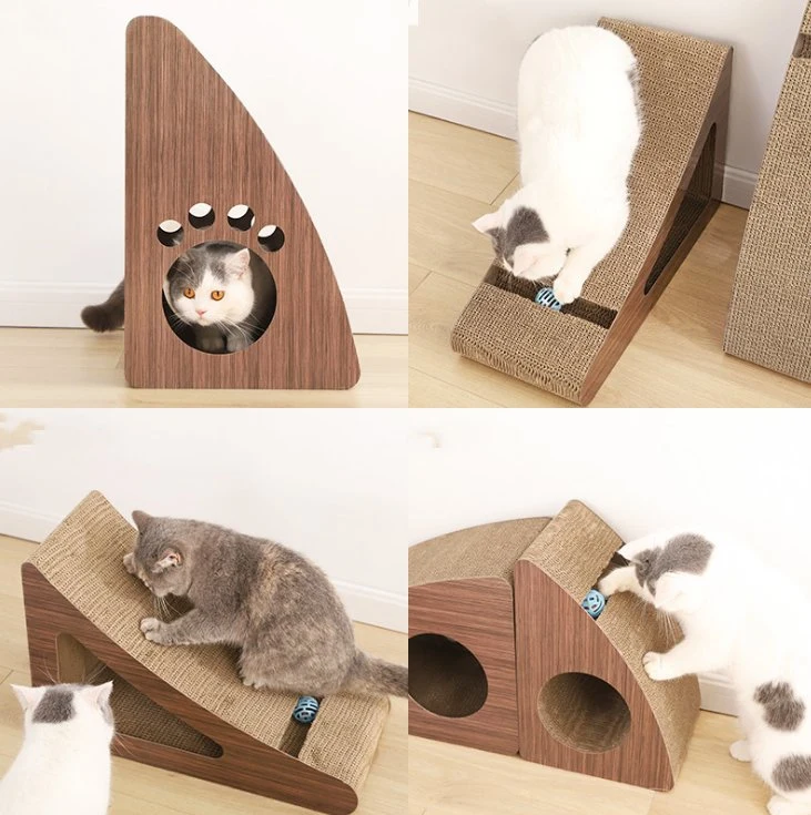 2023 exclusivo Design Cat Scratcher Toys Gondruated Cat de grandes dimensões Placa de riscos