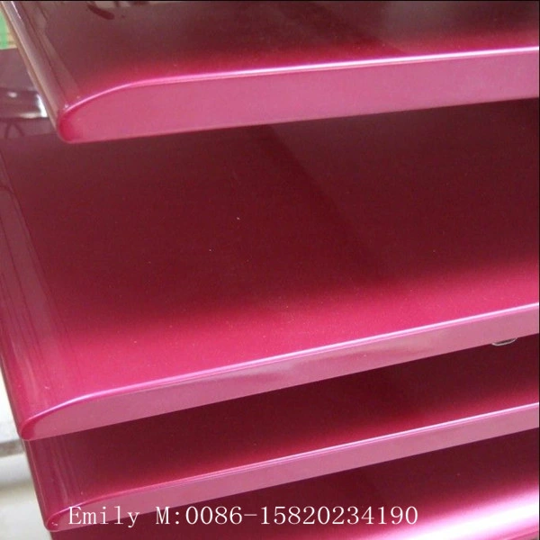 18mm hecho personalizado laca brillante puerta del armario de cocina con diferentes Borde (ZH-K062)