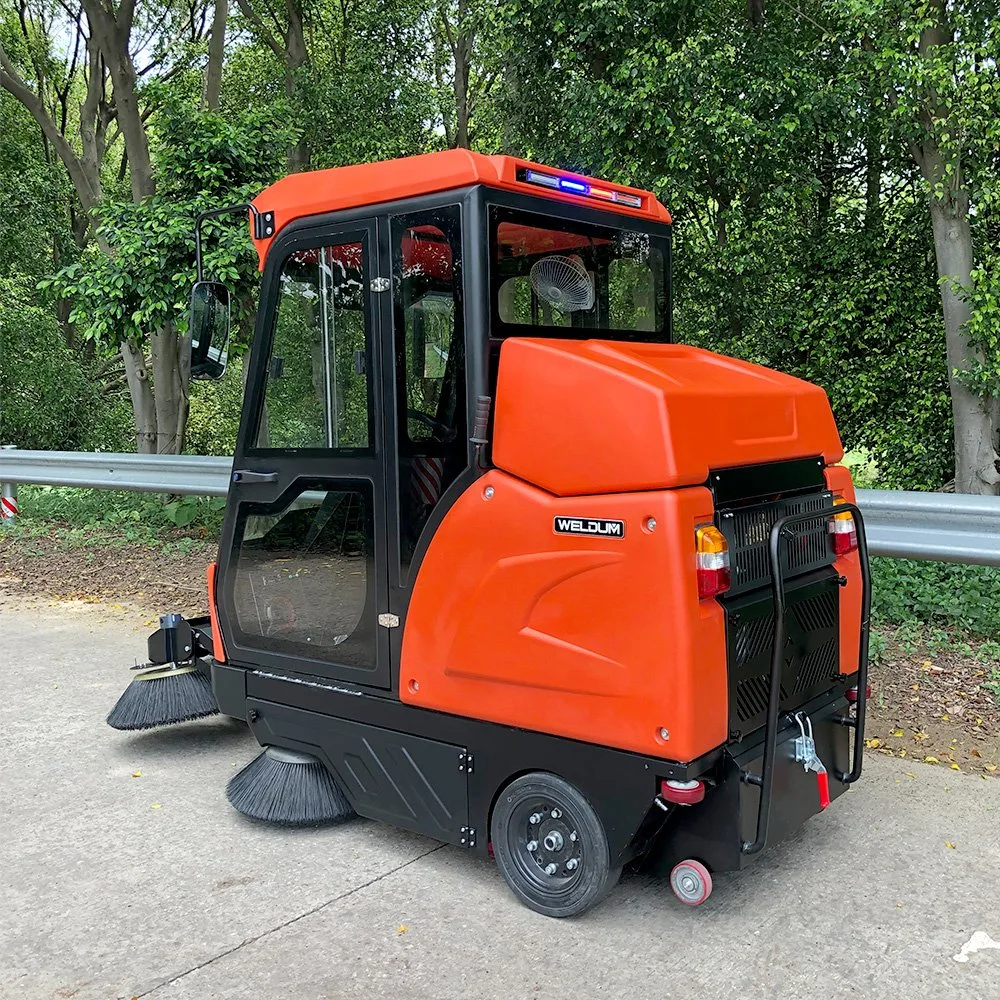 Outdoor Electric Cleaner Ride-on Sweeper with Vacuum