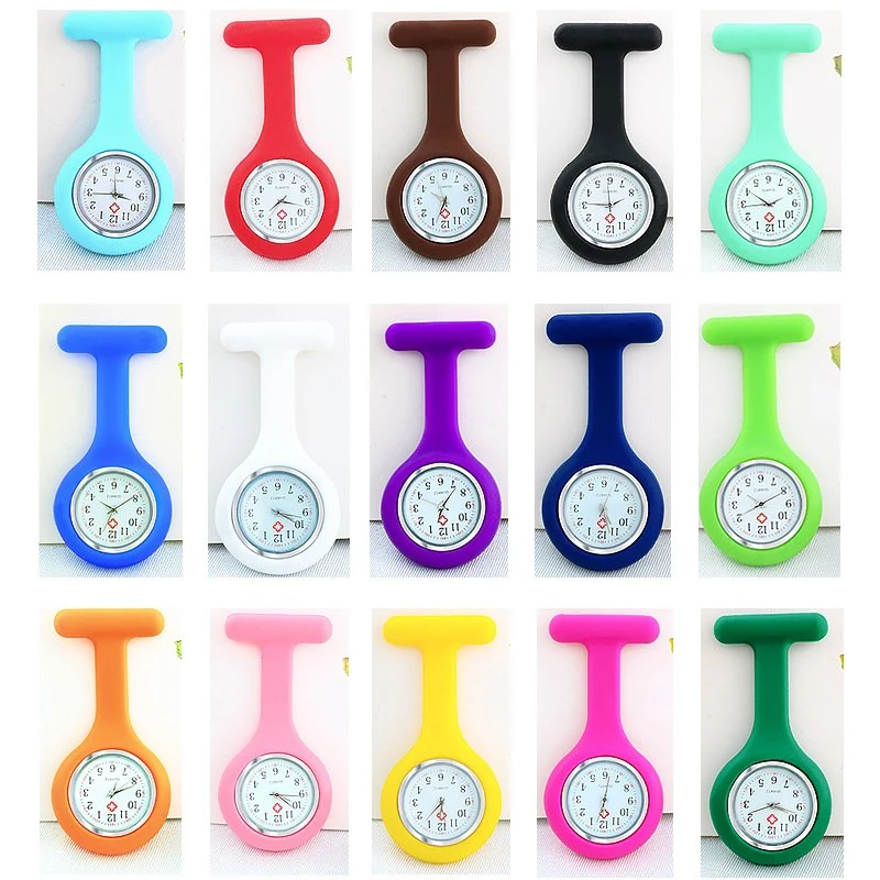 Diseño de moda Goma de silicona Enfermera Watch
