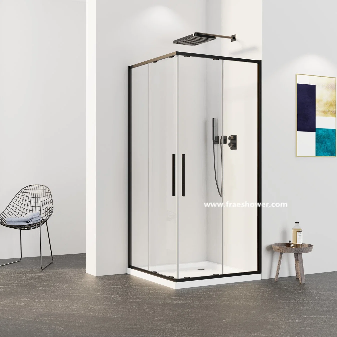 Luxury Modern Showers Bath Tempered Glass Shower Enclosures Custom Practical Aluminium Shower Room