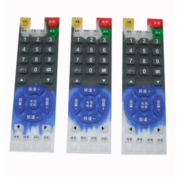 Customized Actuation Force Strict Curves Rubber Buttons Carbon Pills Conductive Rubber Keypads for Auto Parts