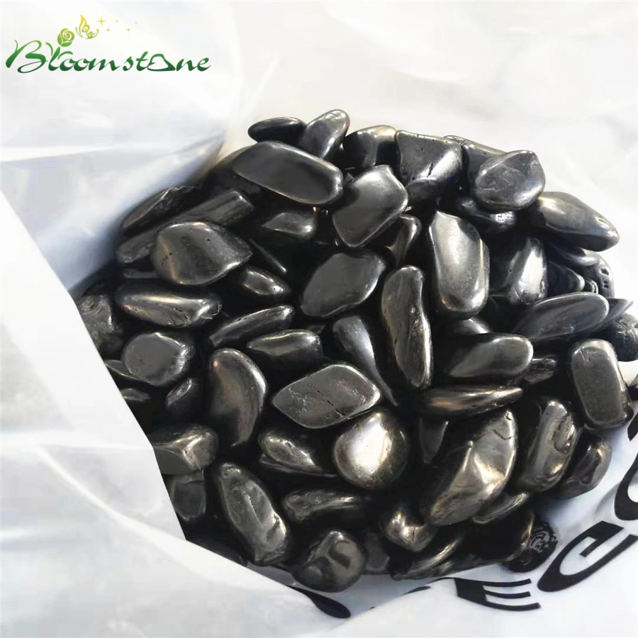 High quality/High cost performance  Black Landscaping Polished River Pebble Decorative Stone for Garden