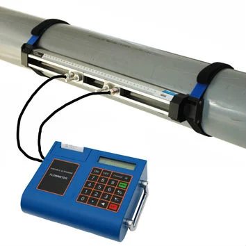 2000p Portable Ultrasonic Flow Meter High Temperature Wafer Type Insertion Type