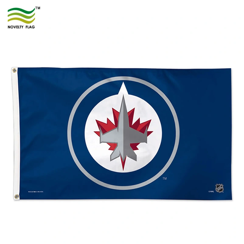 Imprimé de Polyester Whalers de Hartford Collection vintage LNH 3'x5' Flag