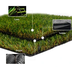 Field Green Straight Cut Lw Plastic Woven Bags Tennis Court Artificial Grass