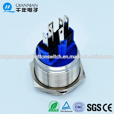 22mm DOT LED Lacthing 1no1nc Indicate Stainless Steel Switch