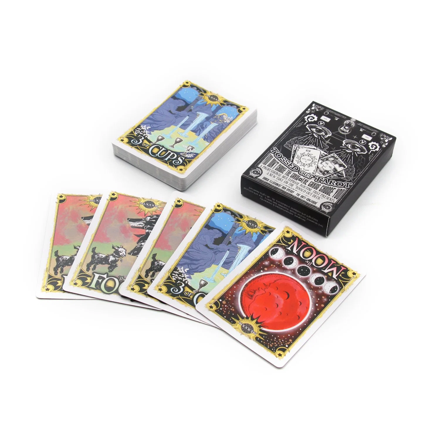 Impresión personalizada Mayoreo papel Tarjetas de juego Trading Deck Tarot jugando Juego de cartas