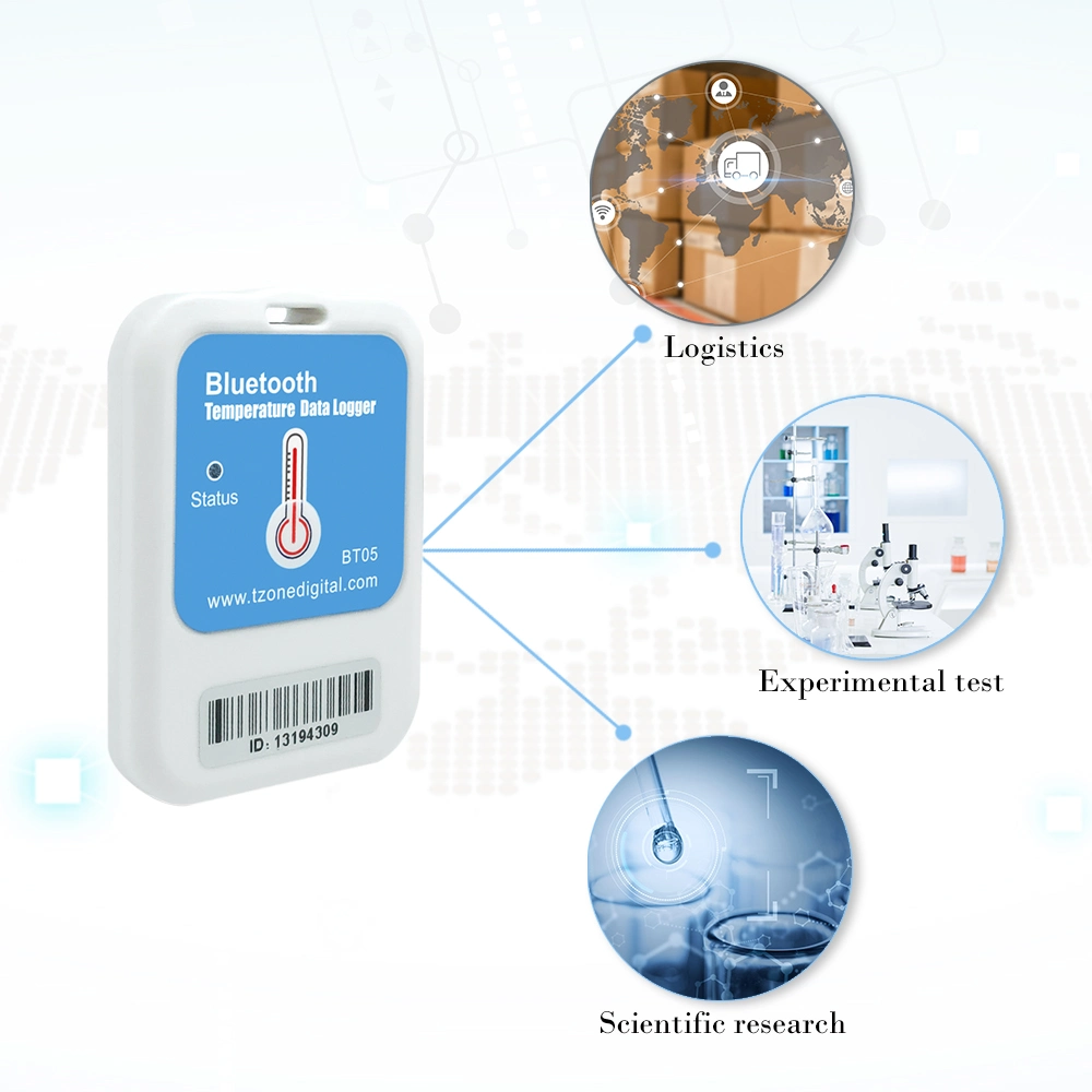 Thermomètre numérique sans fil Bluetooth Moniteur de température à distance de gyrophare