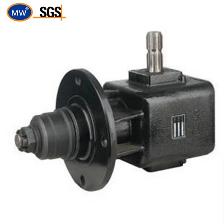 Cone Base Aequilate Spline Shaft Agricultural Gearbox for 90 Degree Farm Pto Tractor Slasher Rotary Tiller