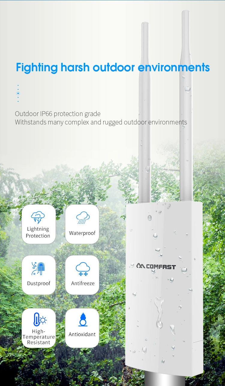 Comfast CF-Ew71 Qca9533 300Mbps Wide Range Wirelss N Access Point Outdoor WiFi Antenna Mini Ap