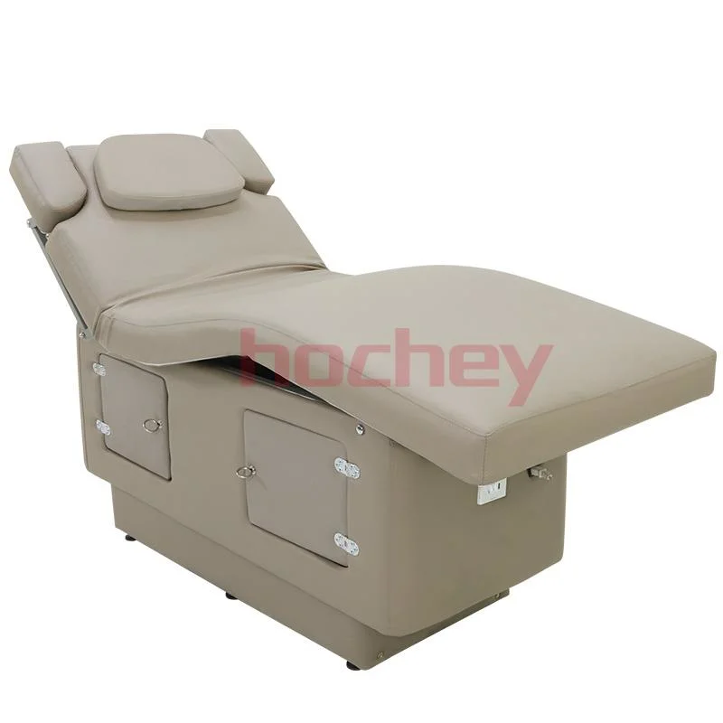 Hochey Medical Beauty Salon furniture Electric Adjustable Facial Bed Tattoo Chair with 2 Motors