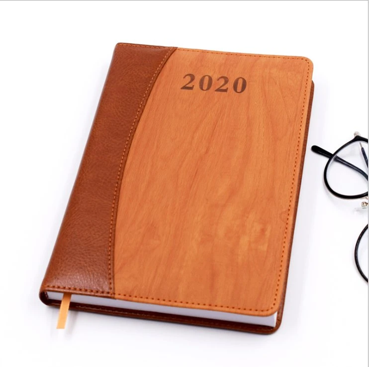 2023 Promotional Hard Cover Leather Weekly Diary Notebook Planner Journal