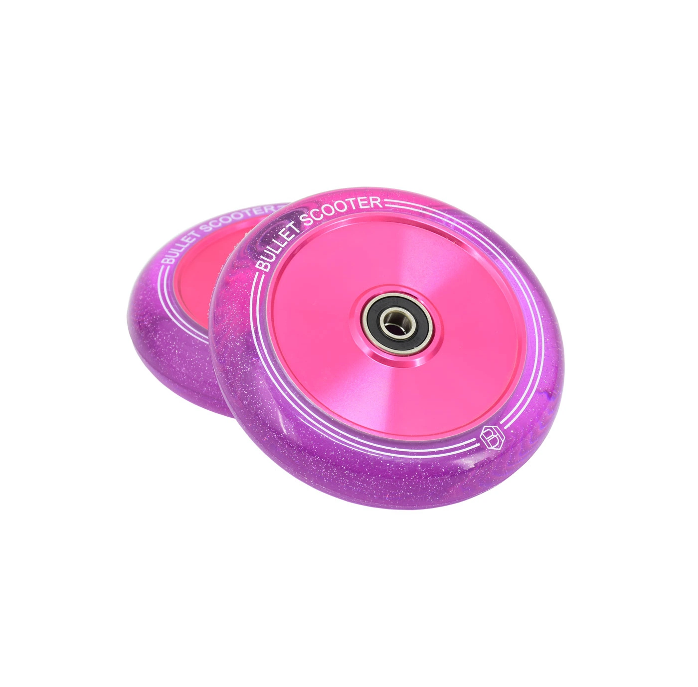 Factory Wholesale OEM/ODM Kick Scooter Parts Accessories Replacement PU Wheels Freestyle PRO Metal Core Scooter Wheels 110mm