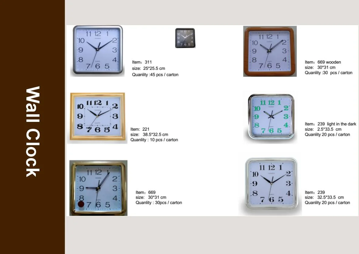 Customized Electronic Wall Clock for Promotional Gift (NGS-1015-1)