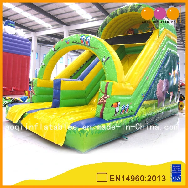 Giant Cartoon Theme Green Inflatable Slide Toys for Kids (AQ922-1)