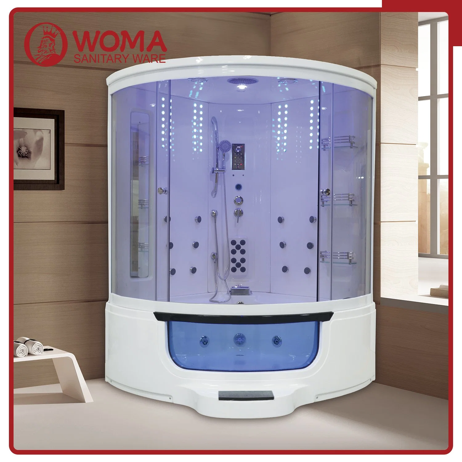 Woma 2019 New Design Steam Shower Room Sauna