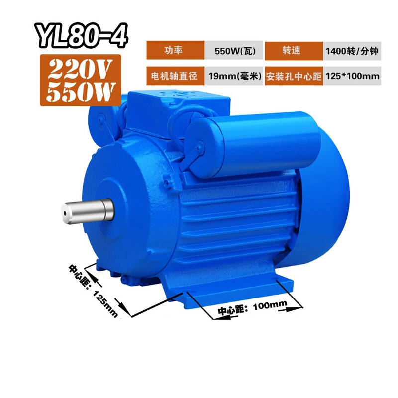 Moteur électrique monophasé bivaleur YL 550 W homologué ce Moteur électrique CA