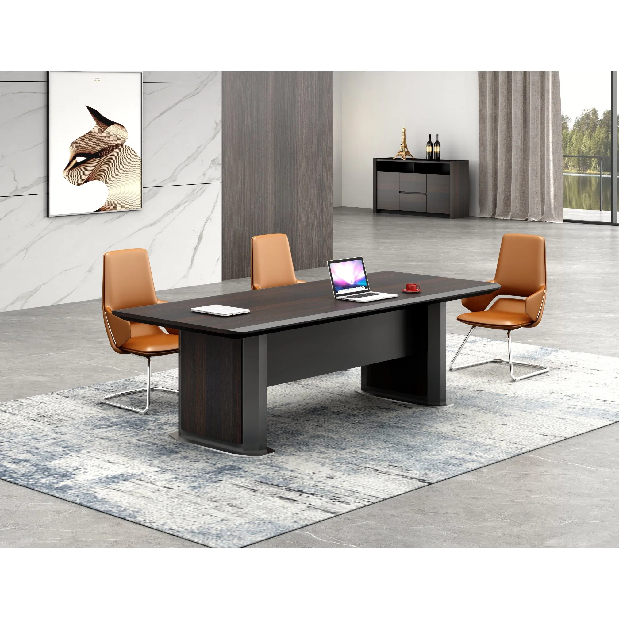 High quality/High cost performance  Wooden Rectangular Meeting Conference Coffee Table