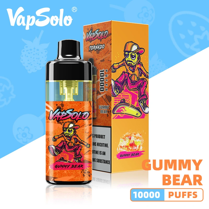 Aibaba Compras en línea Vapsolo E Cigarette malla bobina RGB Luz Brillante desechable Shisha Puff VAPE 10000 Tornado