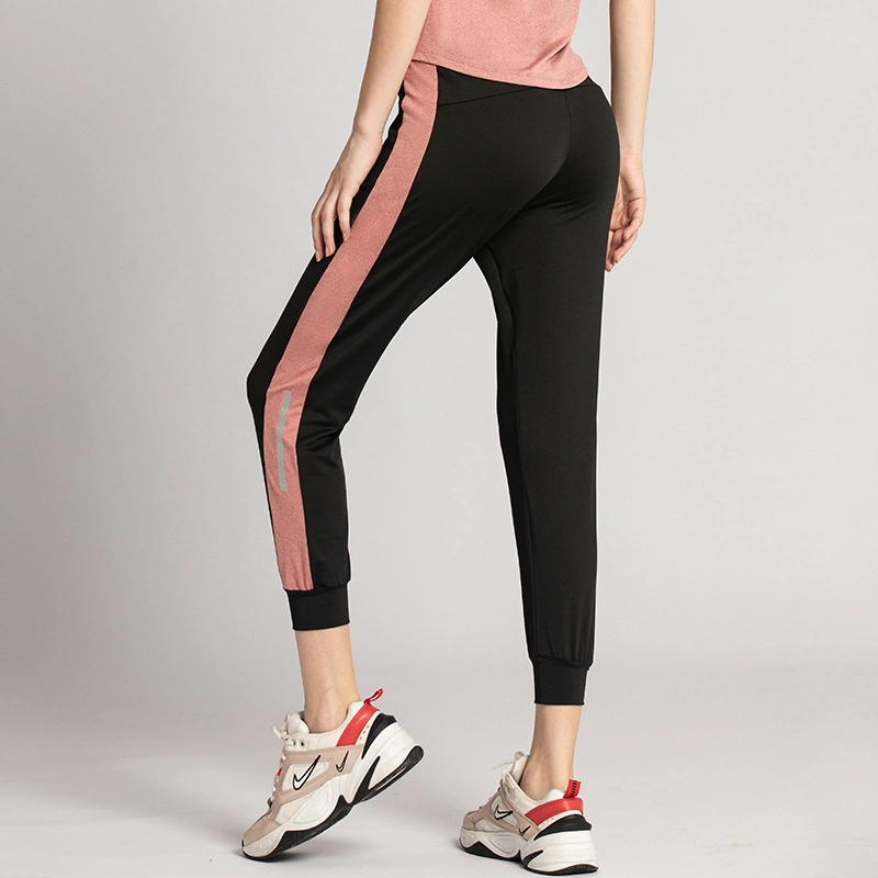 Women's Summer Side Reflective Strip Running Fitness Yoga Trousers