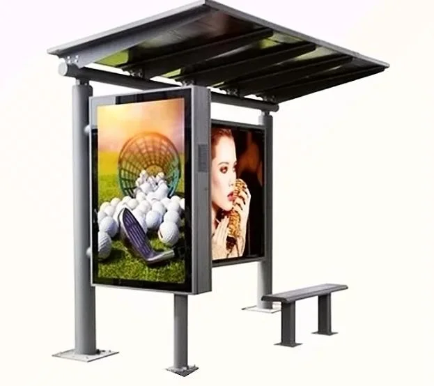 Modern Design Bus Stop with Smart LCD