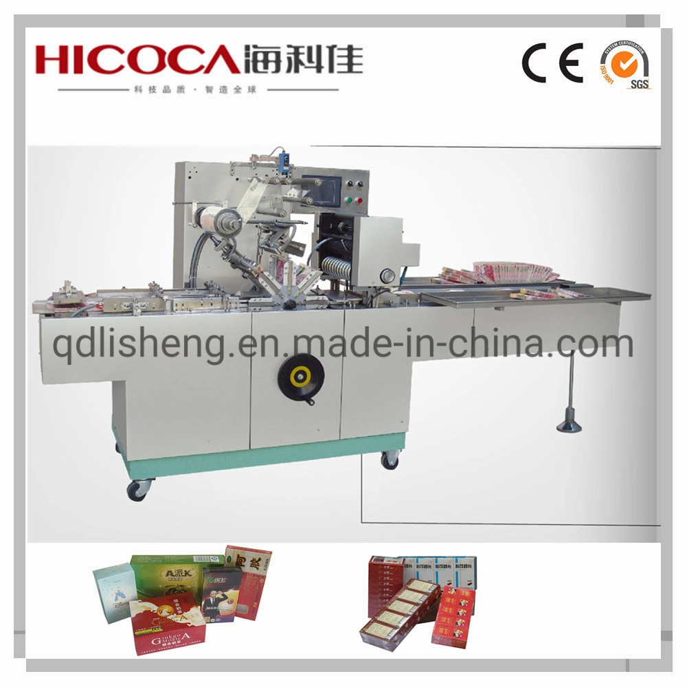 Automatic Sugar Tea Box Film Wrapping Overwrap BOPP Cellophane Packing Machine