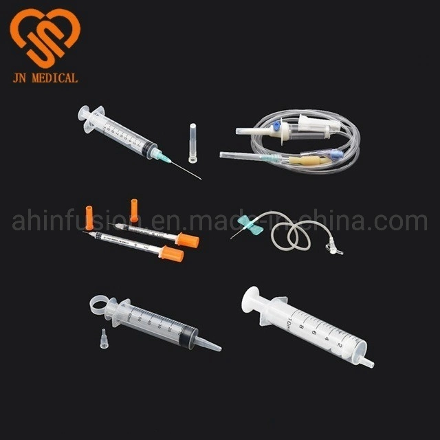 Medical Devices Luer Lock Slip Syringe 3 Parts Disposable Plastic Syringe with Needle