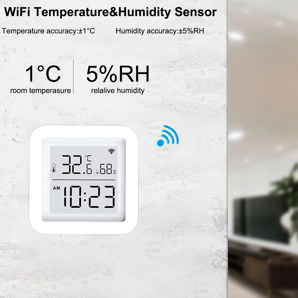 Detector de termómetro higrómetro Tuya WiFi Smart sensor de temperatura y humedad APLICACIÓN