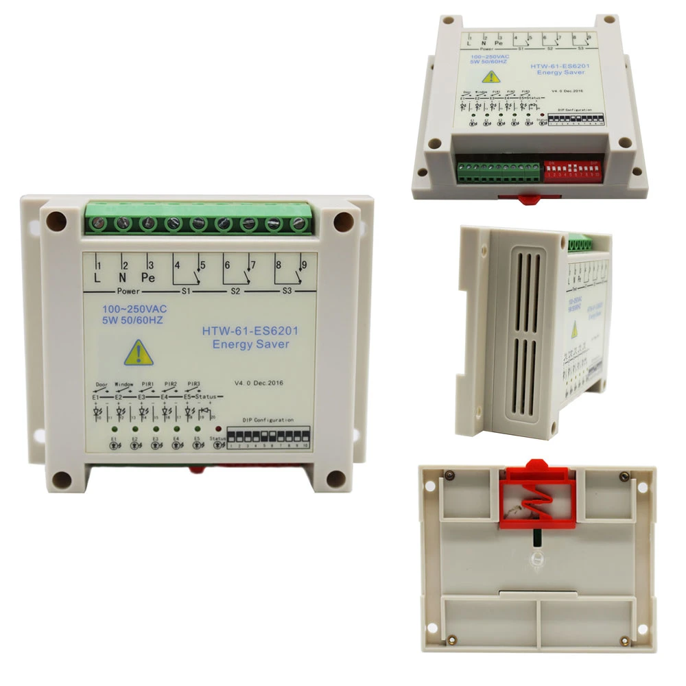 Detector de ocupación del hotel controlador de deshumdificación de iluminación de temperatura HTW-Es6201