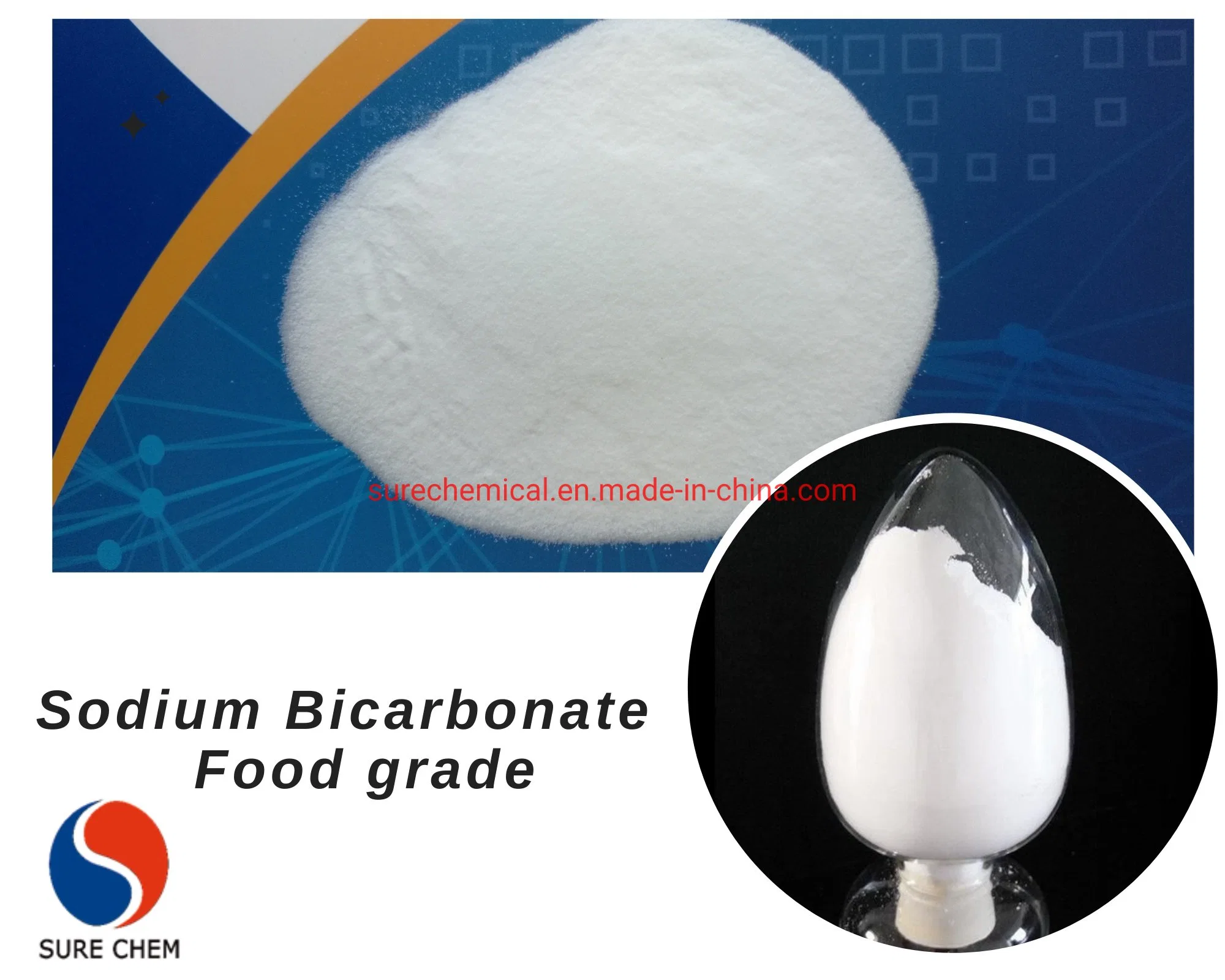 99% White Powder Food Grade Sodium Bicarbonate Baking Soda Supplier