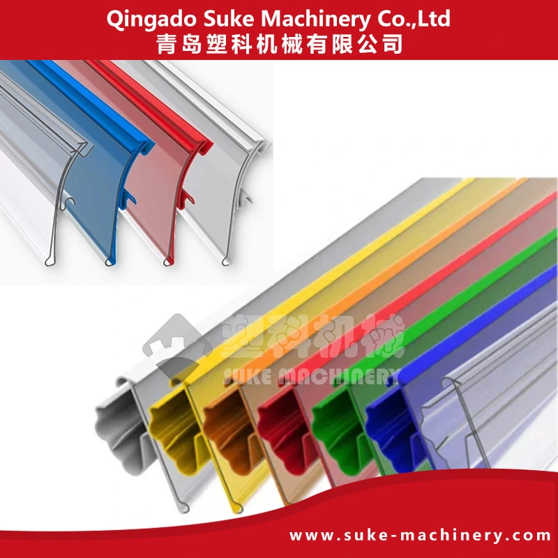 PVC Price Holder Making Machine Plastic Shelf Strips Label Holder Tag Profile Extrusion Production Line