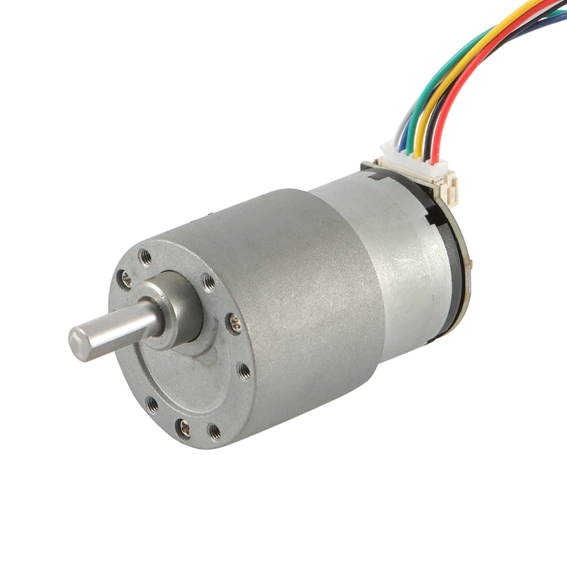 37mm 6V 12V 24V Brushed DC Motor with Gearbox Encoder Motorized Awning