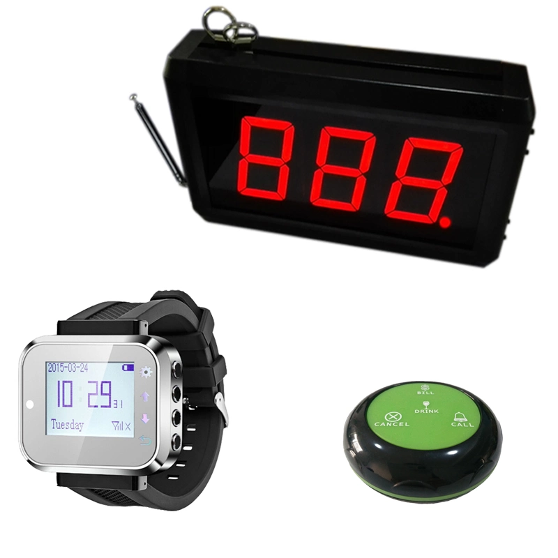 Wireless Service Calling System Small Wireless Buzzer Popular in Restaurant