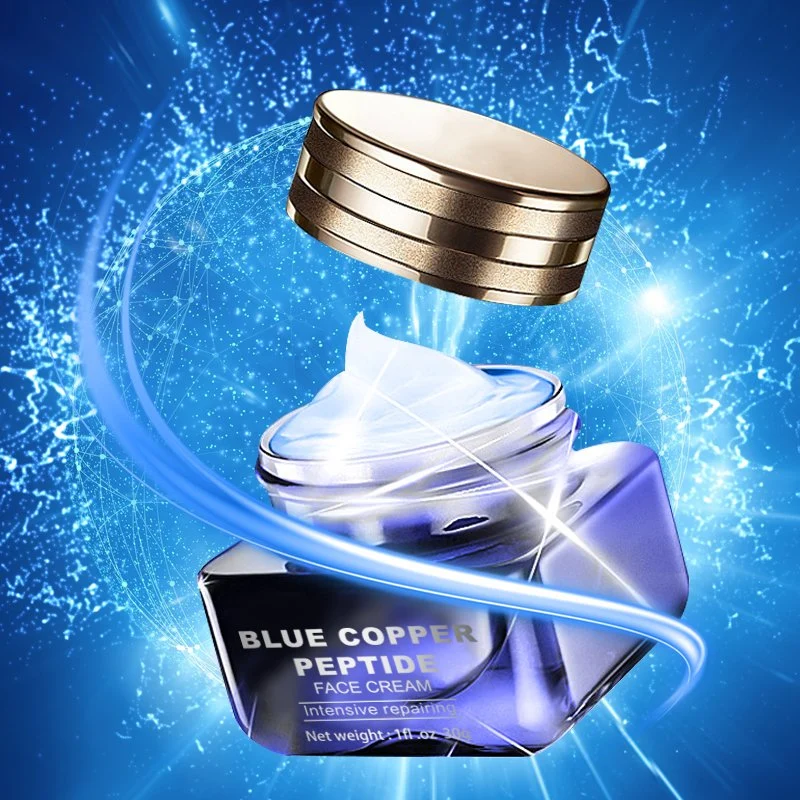 Cuidado de la piel al por mayor Blue Copper Peptide Moisturizing intensivo de la cara de reparación Crema