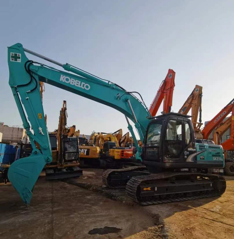 Equipamento de construção de 20 toneladas Sk75/SK210/SK200/SK260/SK350/Sk360, escavadora/escavadora usada Kobelco Sk2K210-10 SK210-8 Escavadora de rastos utilizada