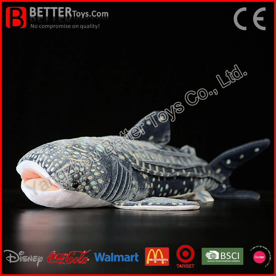 ASTM Promotion Gift Realistic Stuffed Animal Soft Whale Shark Plush Toy