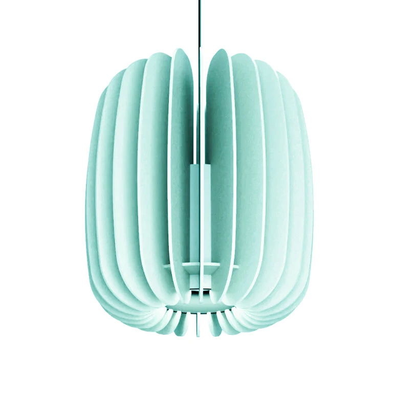 Lampe lanterne abat-jour LED acoustique en fibre de polyester de style A.