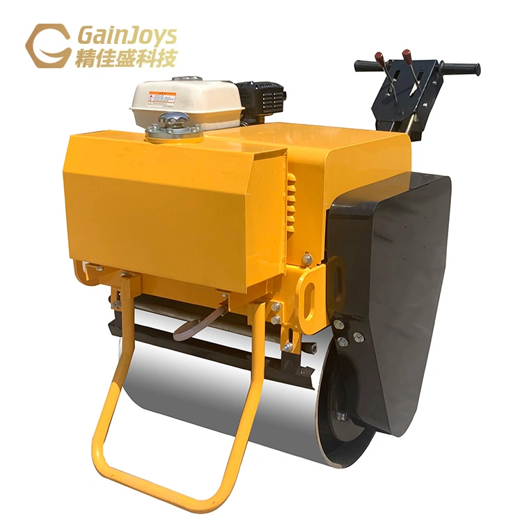 Gainjoys Factory Direct High quality/High cost performance  Handheld Road Roller Single Drum Fast Delivery