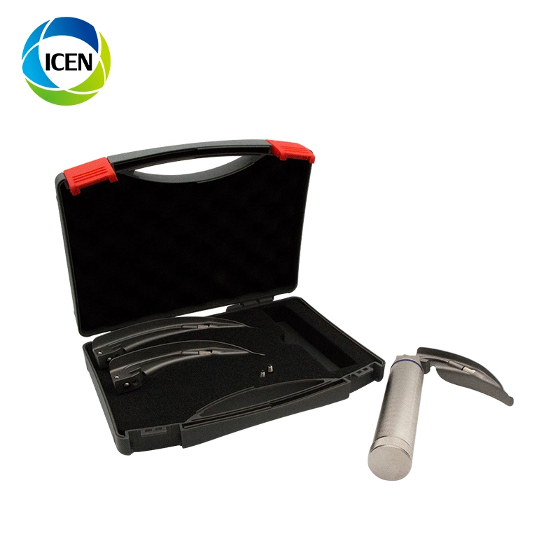 IN-G054 hospital equipment reusable 3 size laryngoscope blades sets