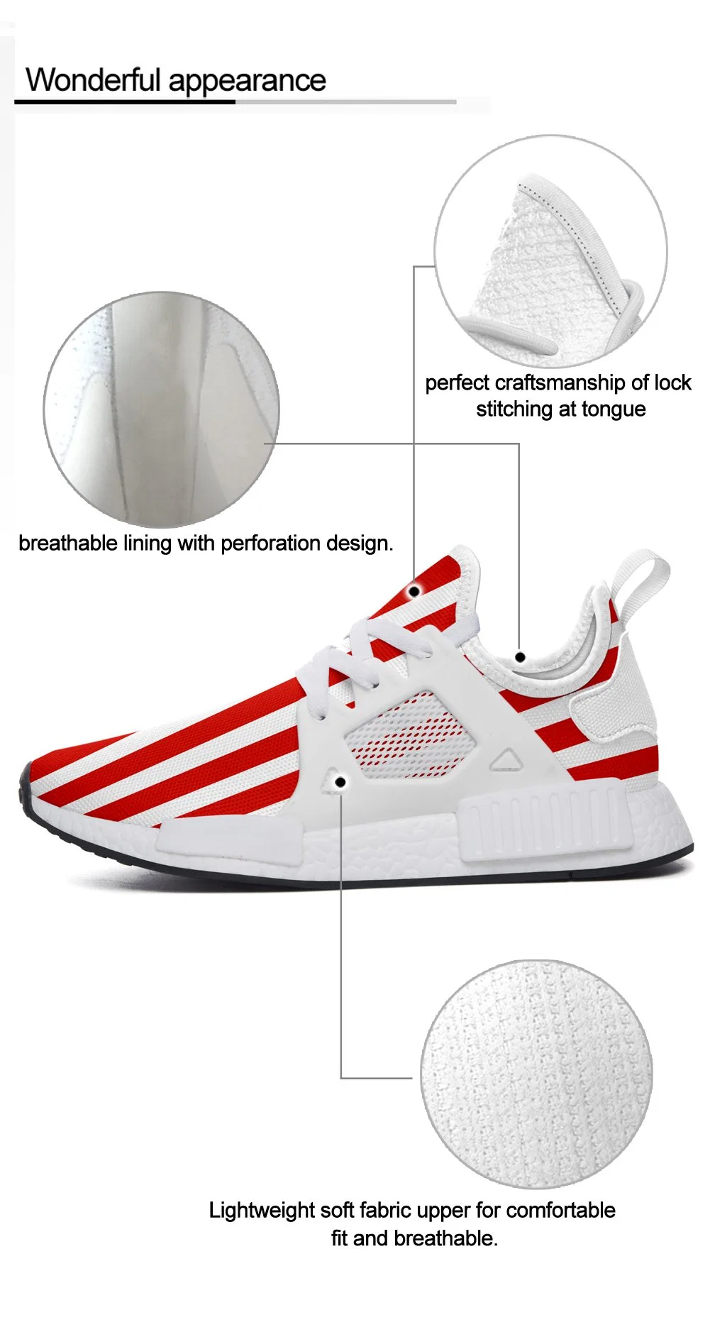 Chaussures personnalisées durables pour l'Athletic Fashion Sneaker Dropshipping Pod Fashion sportif décontracté de gros de l'exécution Sneaker avec logo